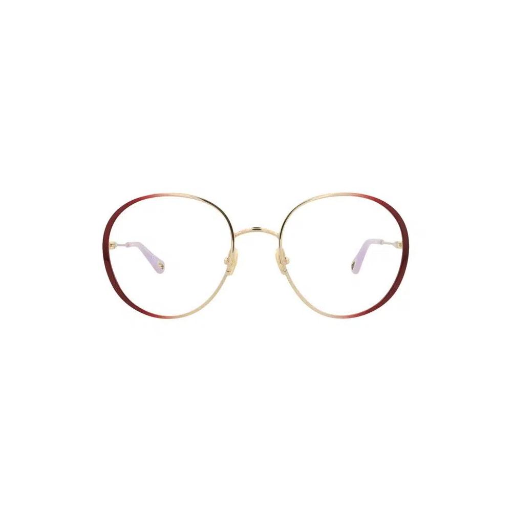 Очки Chloé Round Metal Optical Frames 'Burgundy/Transparent' 1