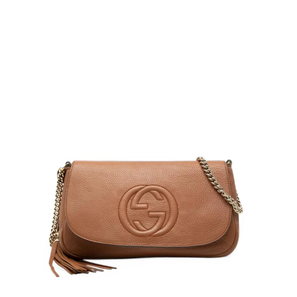 Сумка через плечо Calfskin Soho Chain Flap среднего размера (2000-2015 годы) 1