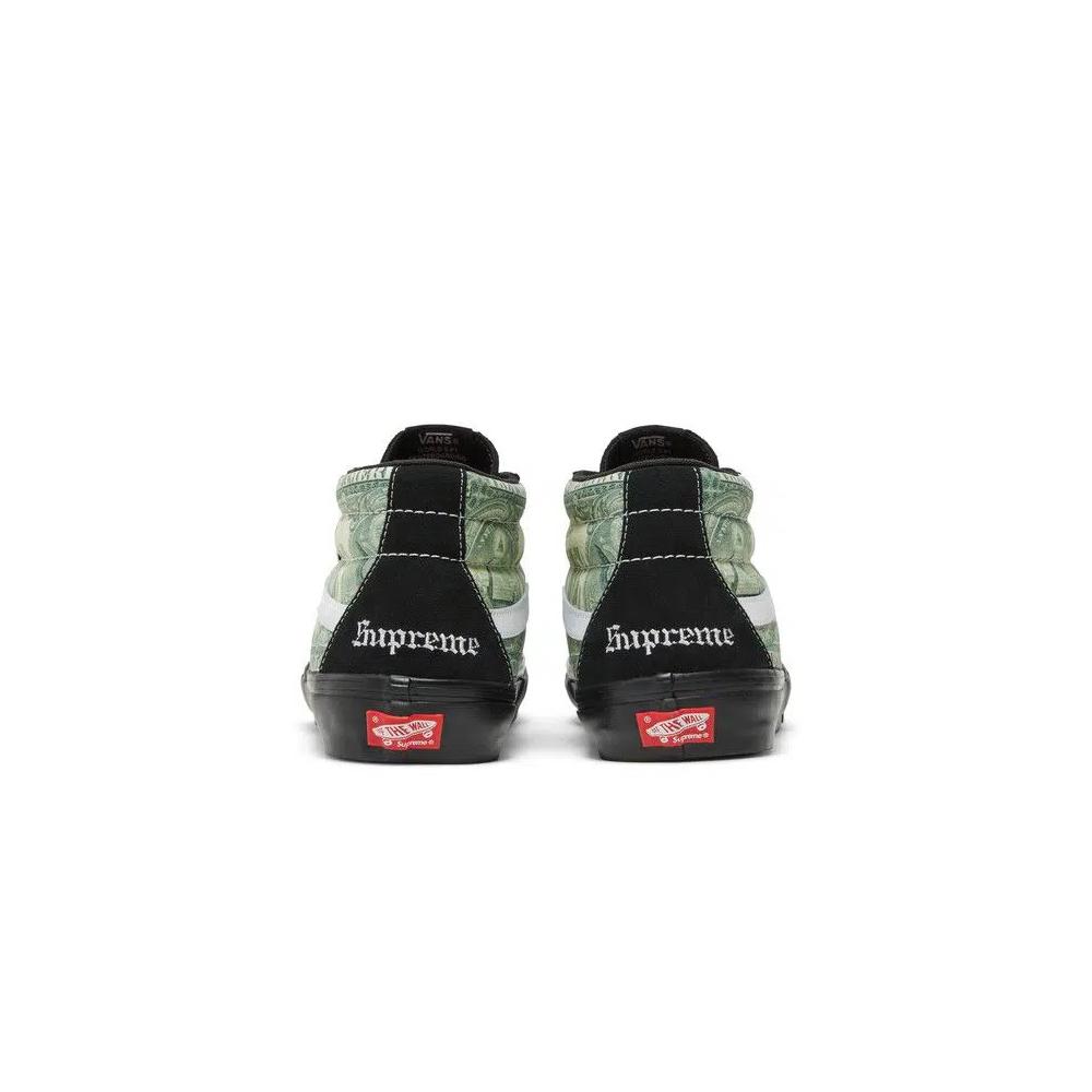 Кроссовки Supreme x Vans Skate Grosso Mid 'Dollar Bill - Black' 6