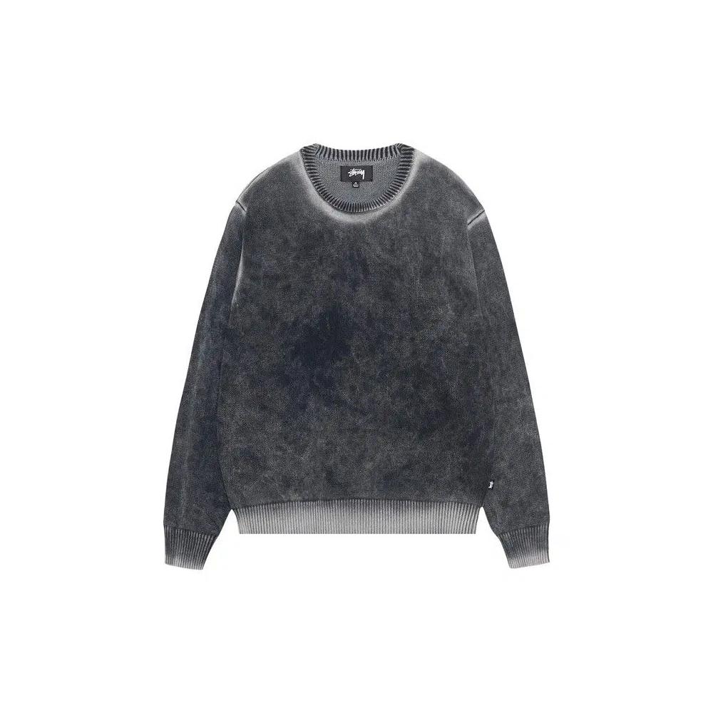 Свитера Stussy Faded Knit Crew 'Black' 1