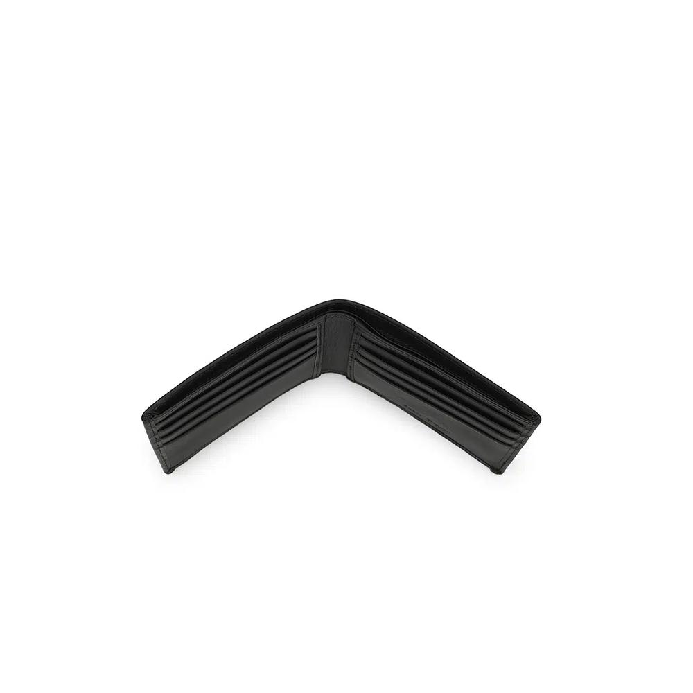 Мужской кожаный кошелек с блокировкой RFID - Черный 4