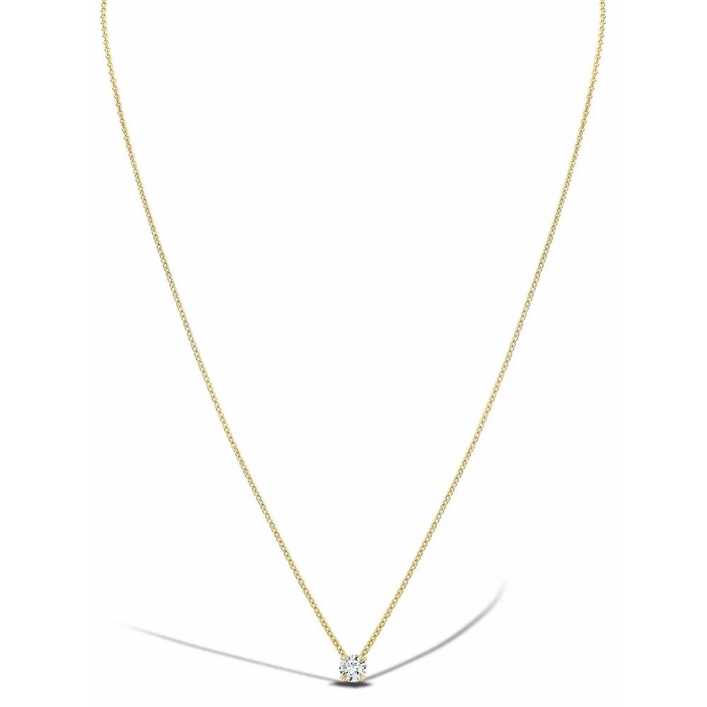 Колье из желтого золота с бриллиантом Windsor 0.32ct 2