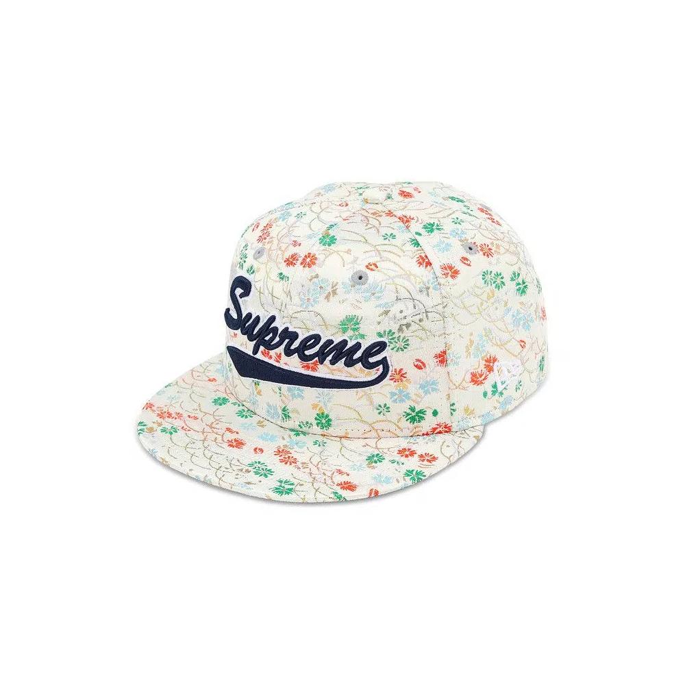 Кепки Supreme Floral Jacquard New Era 'Белый' 1