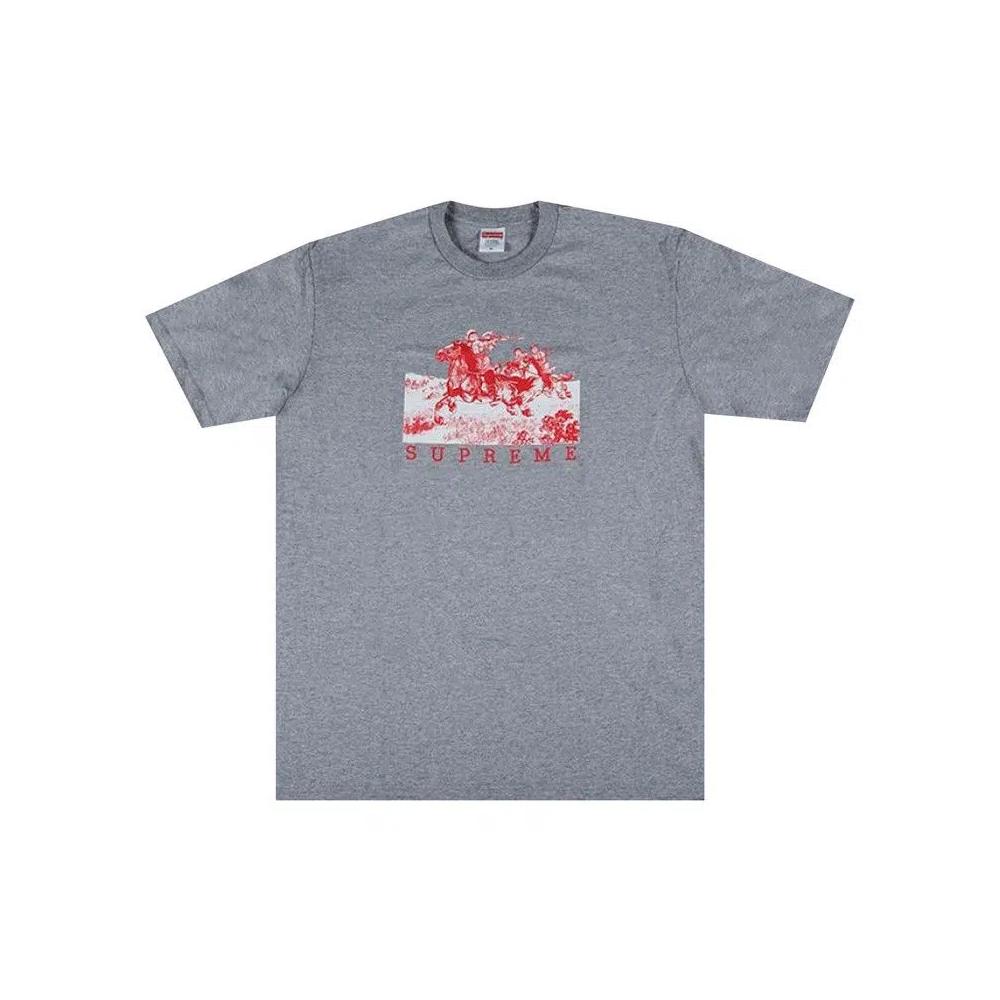 Футболки Supreme Riders Tee 'Серый меланж' 1