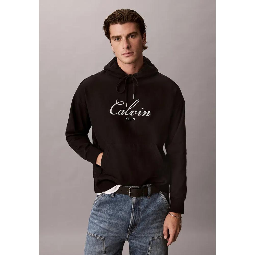 Худи с длинным рукавом Premium Terry с логотипом Script - Calvin Klein Jeans 1