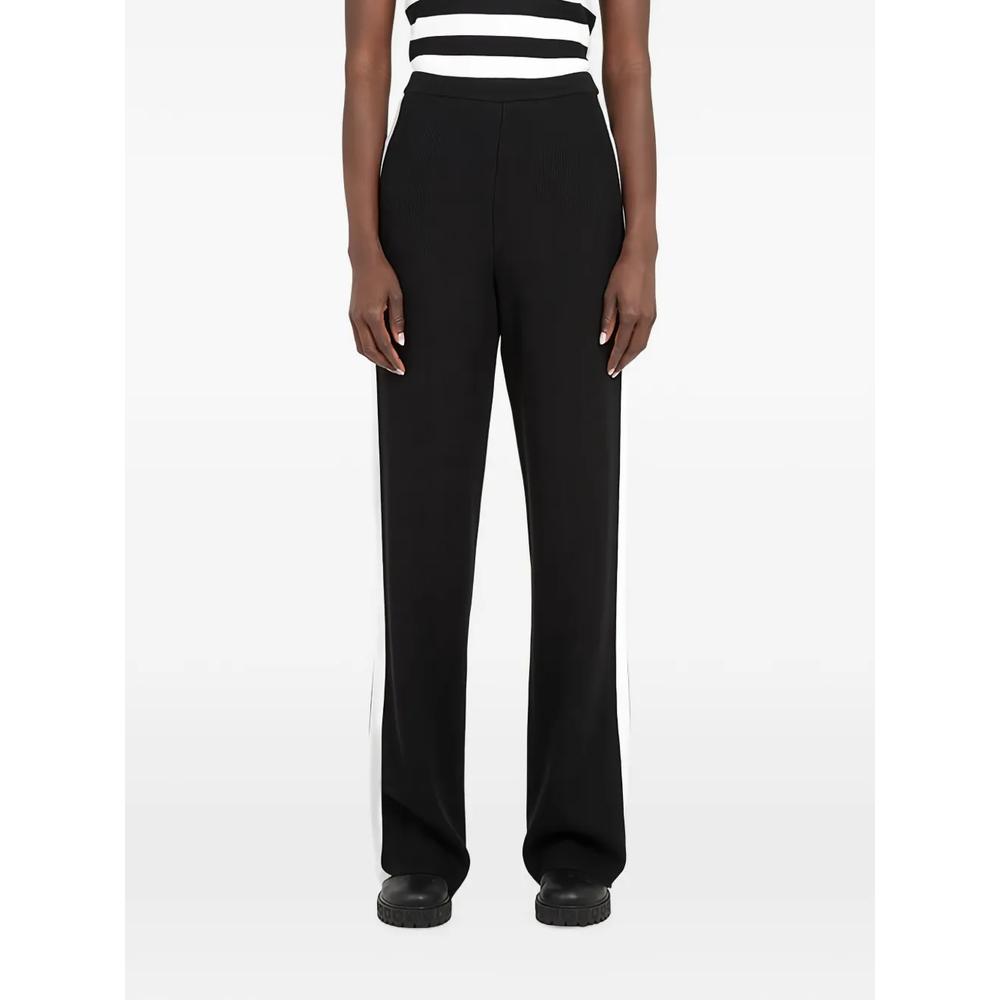 ribbed-knit side-stripe trousers 1