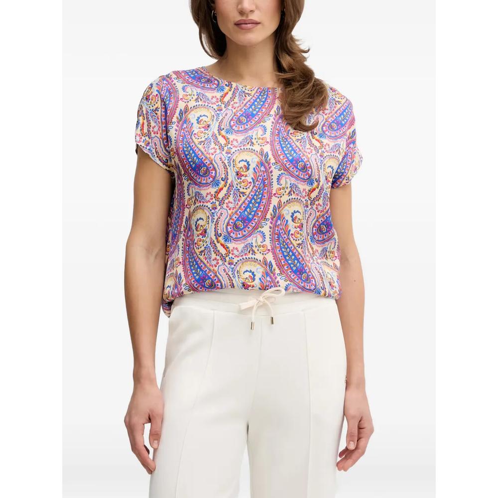 paisley-print short-sleeve blouse 1