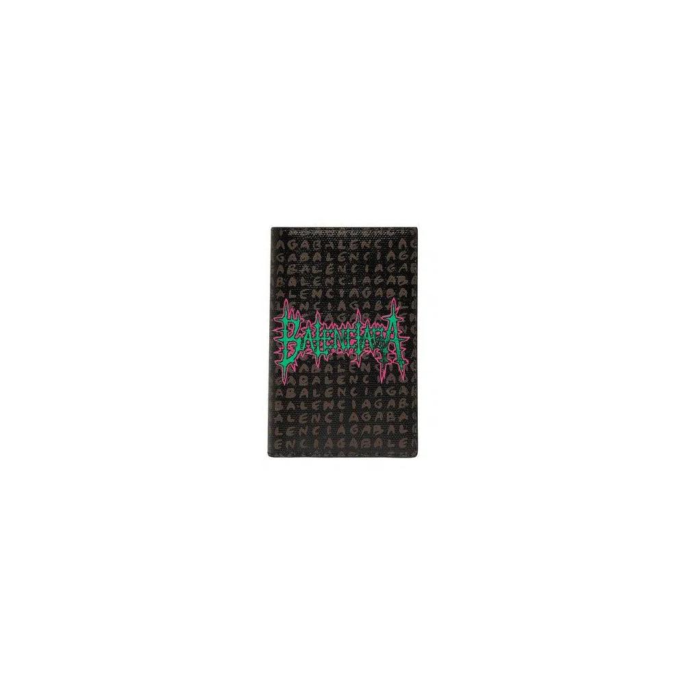 Дорожные аксессуары Balenciaga Snob Passport Holder 'Black/Metal Grass' 3