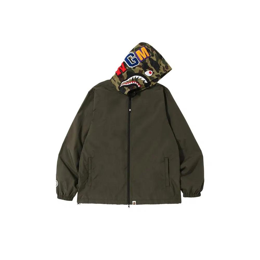 Молнии BAPE 1st Camo Hoodie Jacket 'Black' 1