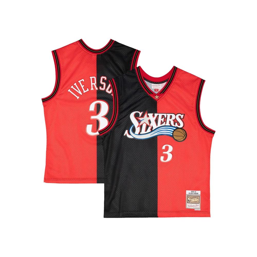 Топ Philadelphia 76ers 2000 Allen Iverson Split Swingman из коллаборации с NBA 2