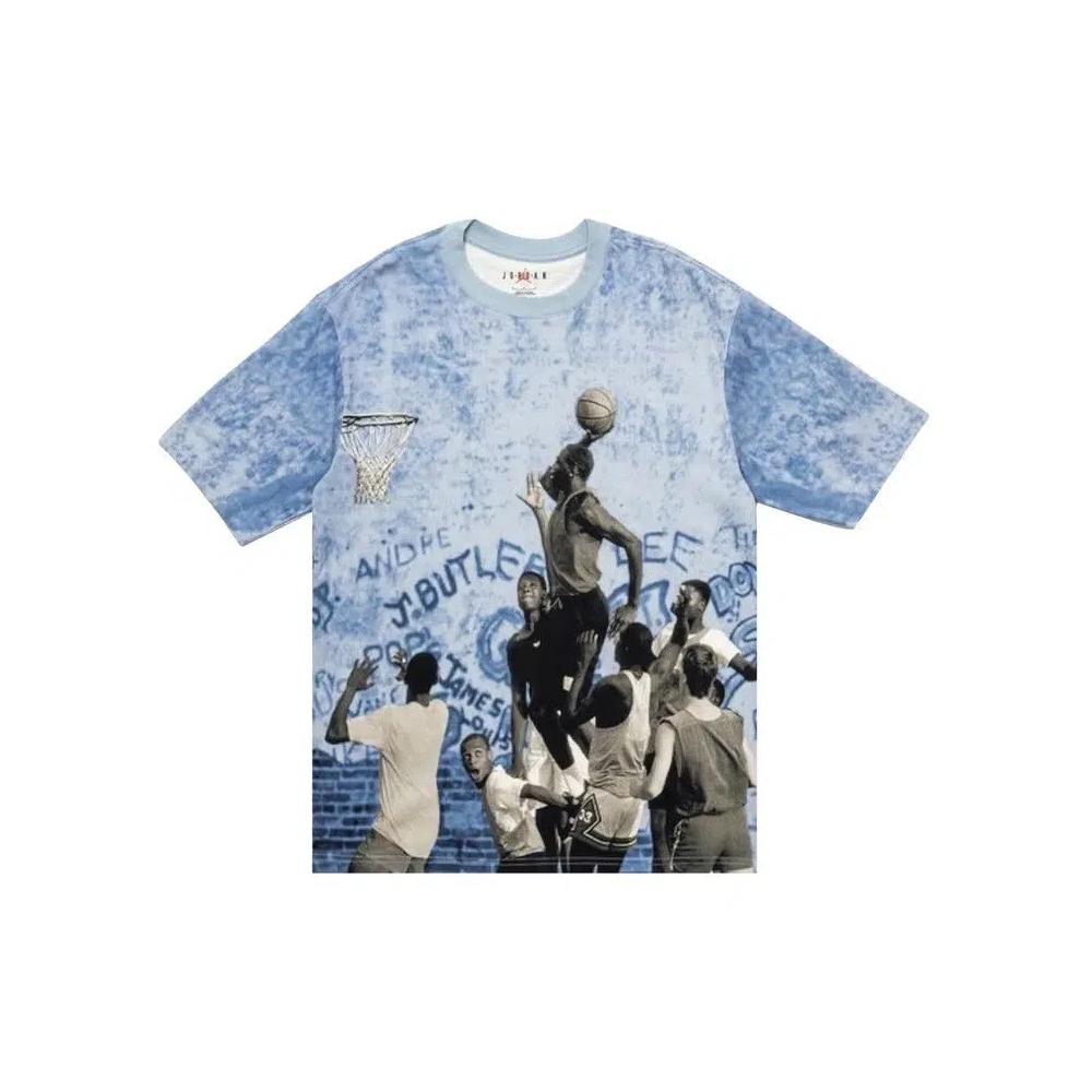 Топы Air Jordan Playground Dunk Tee 'Cirrus Blue/Black' 1
