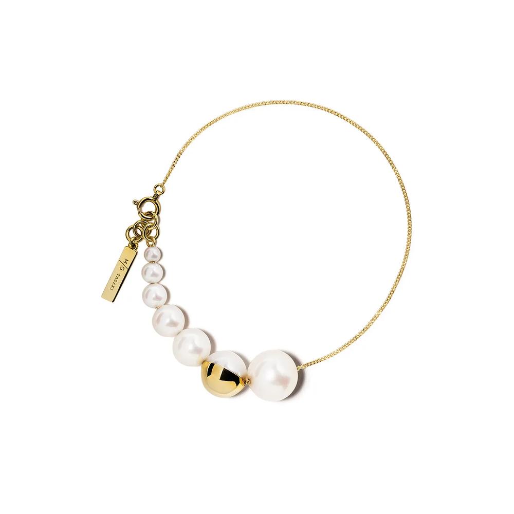 Браслет M/G TASAKI Shell из желтого золота с жемчугом 1