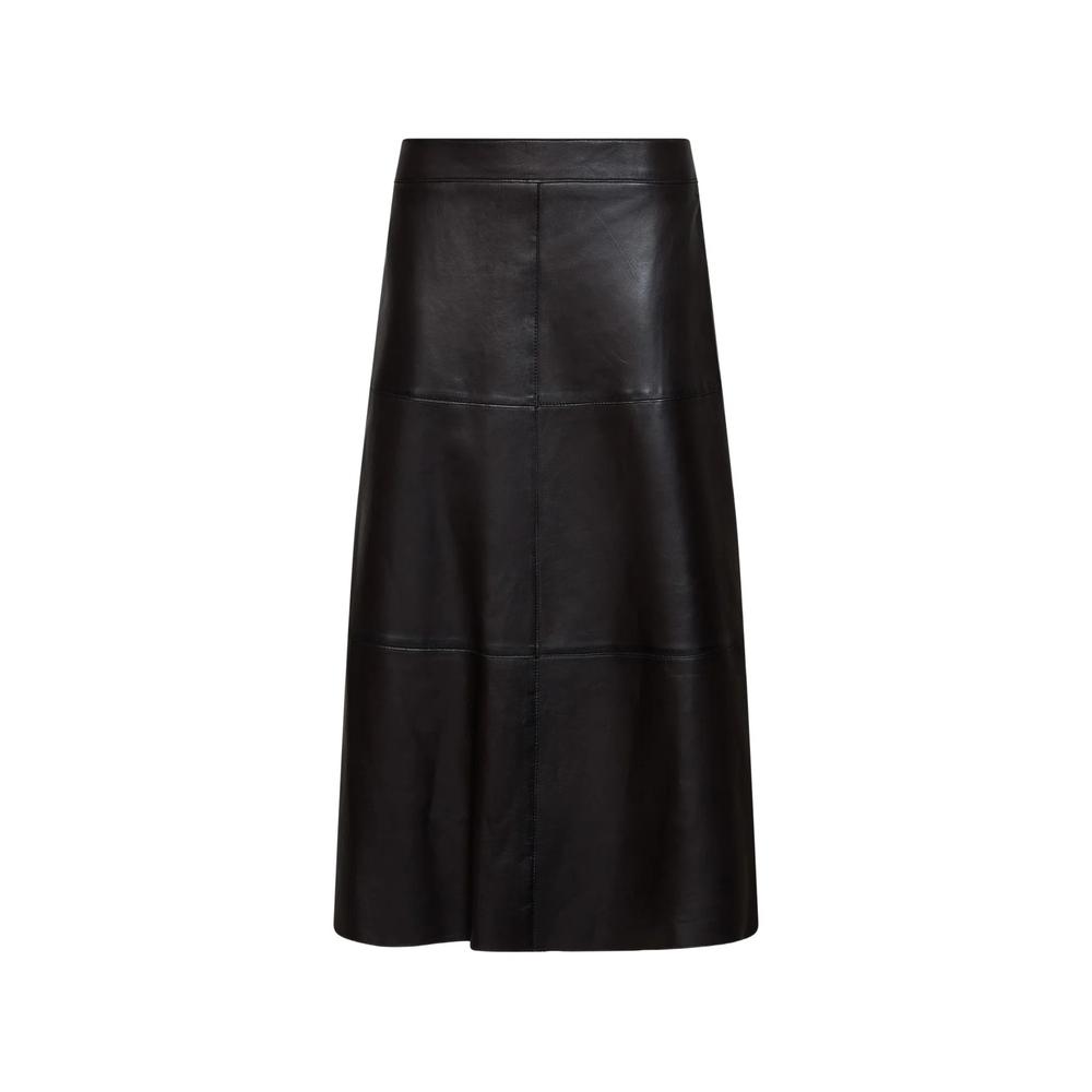 panelled leather skirt 1