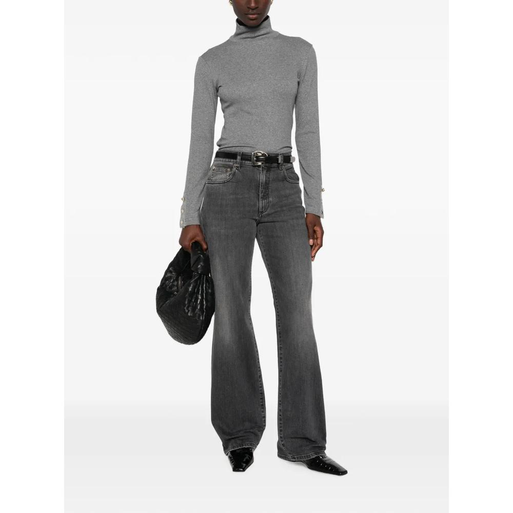button-cuff roll-neck T-shirt 2
