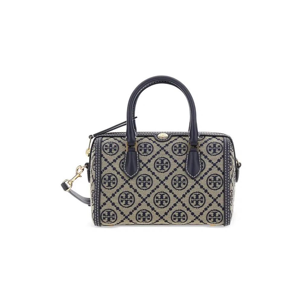 Вёдра Tory Burch T Monogram Pebble Bucket Bag 'Тёмно-синий' 1