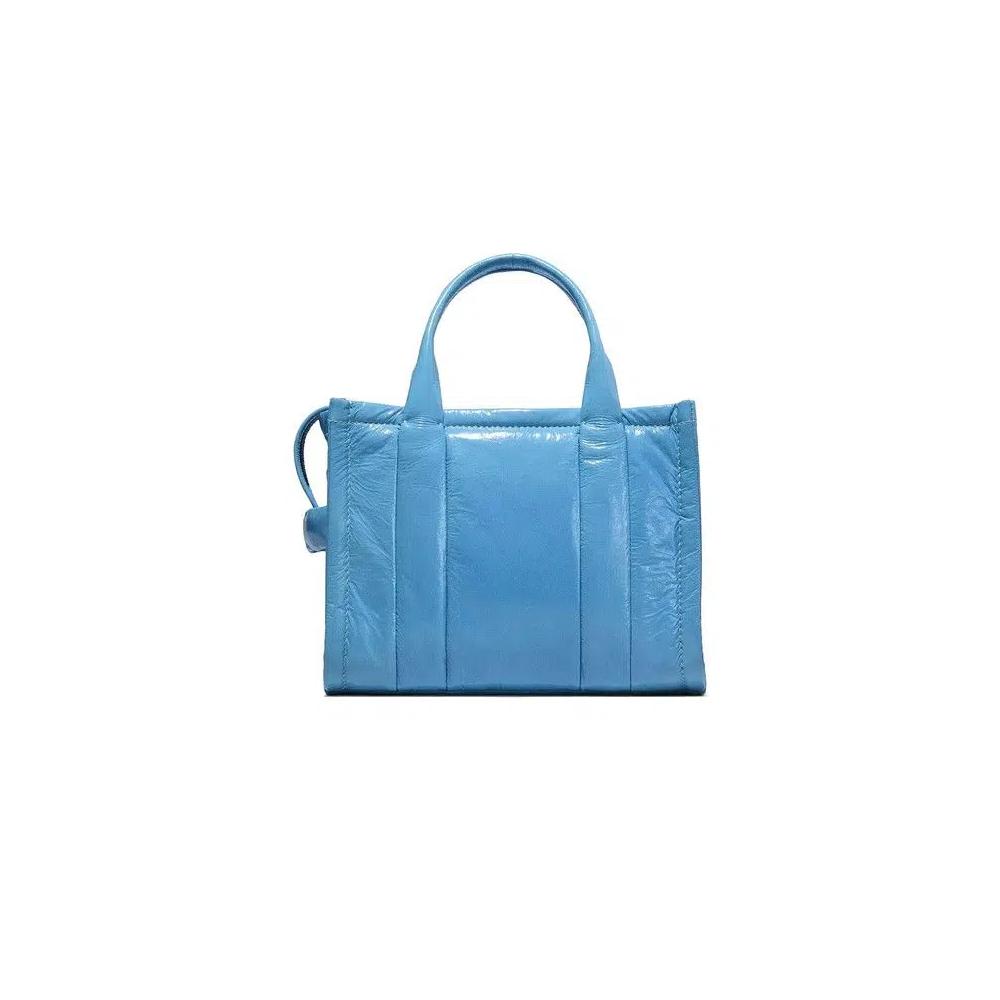 Сумки-тоут Marc Jacobs Shiny Crinkle Leather Small Tote Bag 'Air Blue' 2