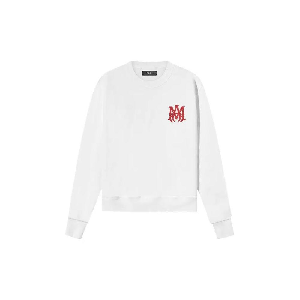 Свитшоты Amiri MA Logo Crew 'White/Red' 1