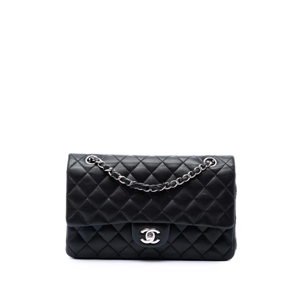 Сумка на плечо Classic Lambskin Double Flap среднего размера (2009-2010 годы) 1