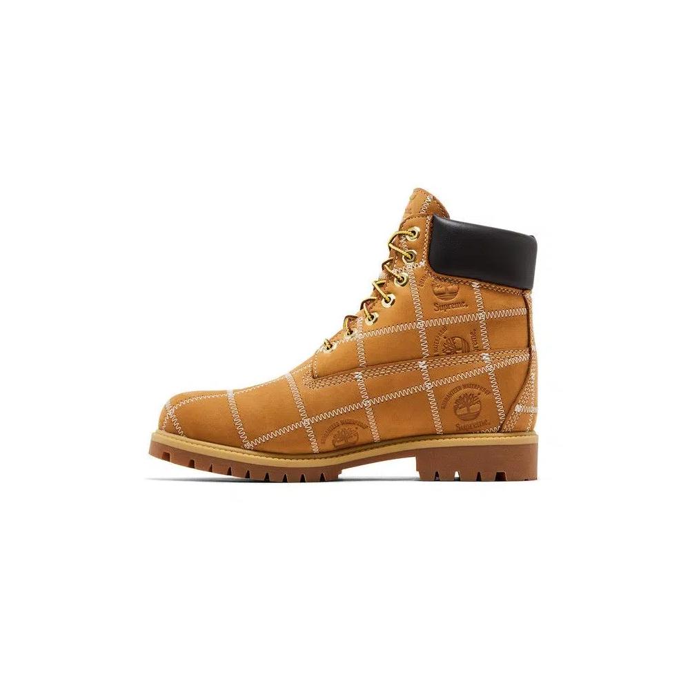 Кроссовки Supreme x Timberland 6 Inch Premium Waterproof Boot 'Patchwork - Wheat' 3