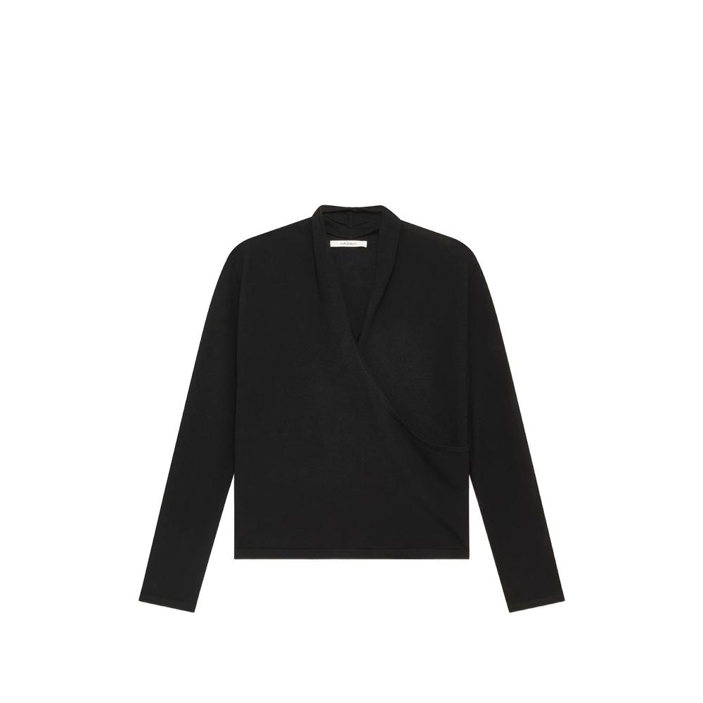 wool V-neck sweater 2
