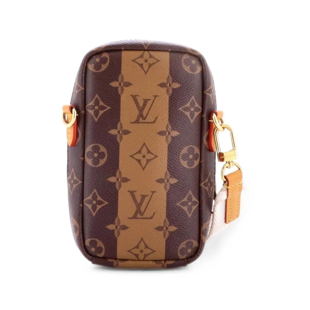Сумка через плечо Nigo Flap Double Phone Pouch Limited Edition Stripes Monogram Canvas 2