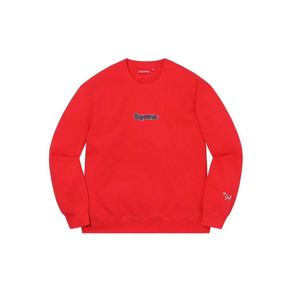 Свитшоты Supreme Gonz Logo Crewneck 'Washed Red' 1