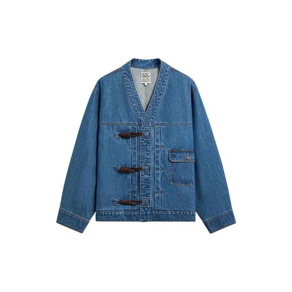 Куртки Kith & Kin Джинсовая куртка Clint Trucker 'River Indigo' 1