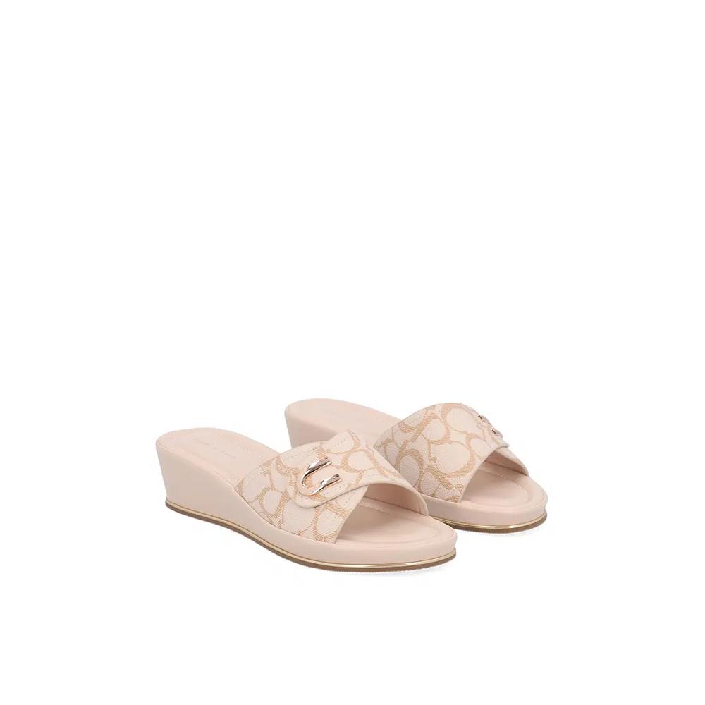 Бежевые CR Harper балетки на танкетке 2