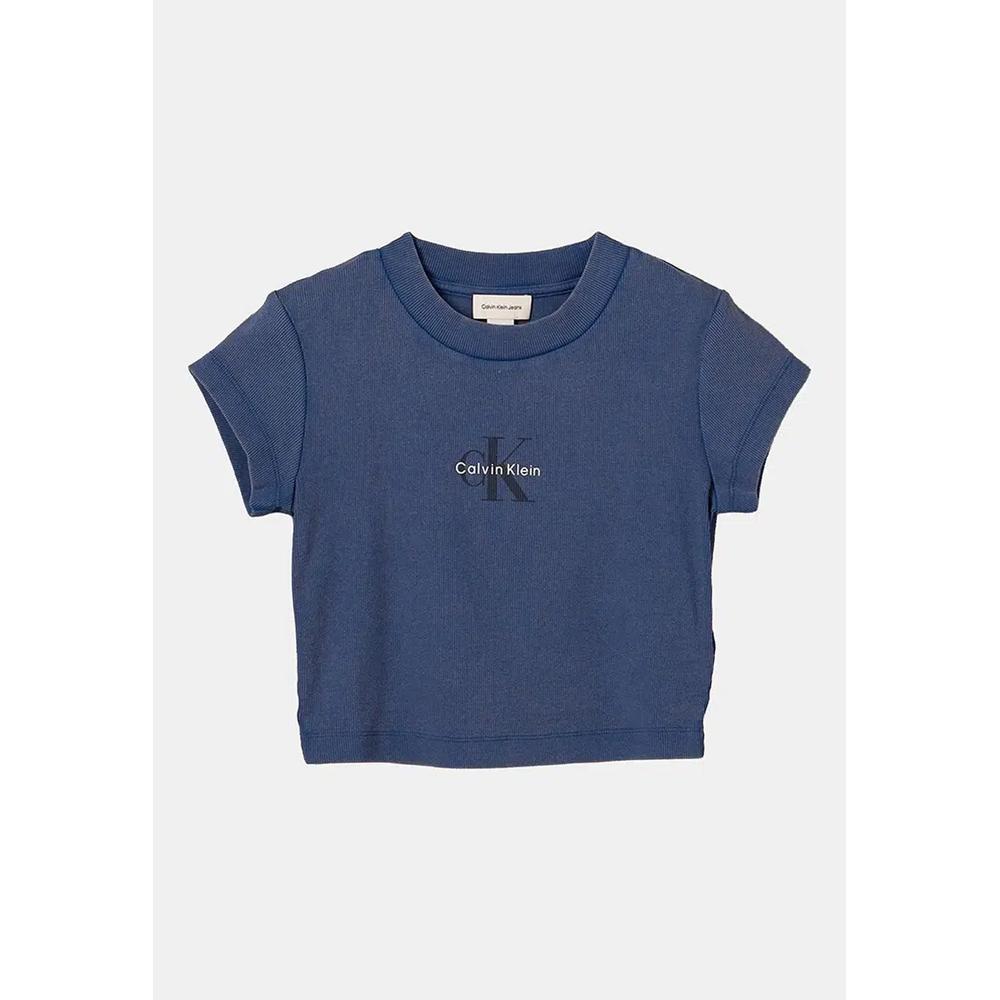 Футболка Baby Fit с рифленым монограммным логотипом - Calvin Klein Jeans 5