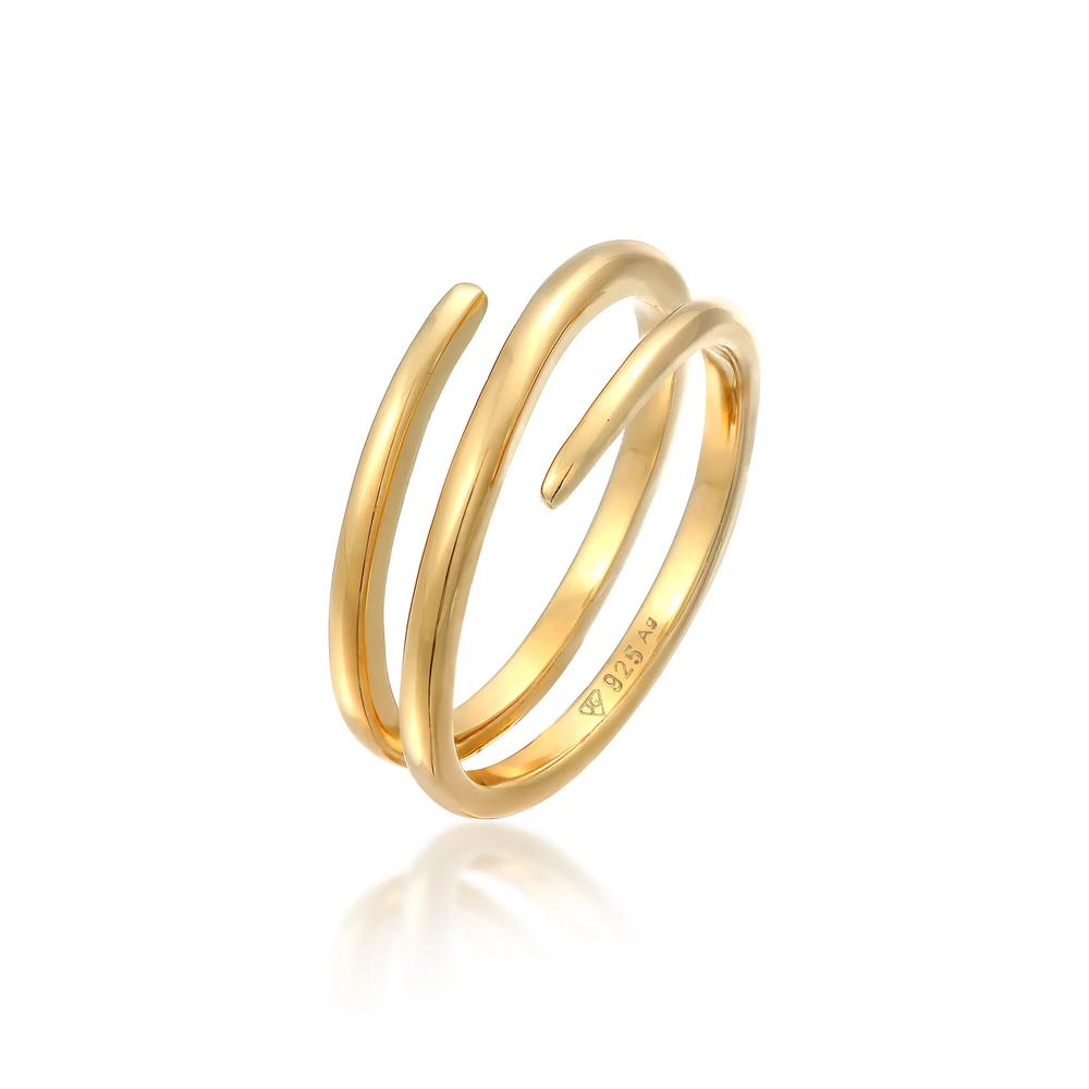 Кольцо Statement Filigree Wrapped с золотым покрытием 1