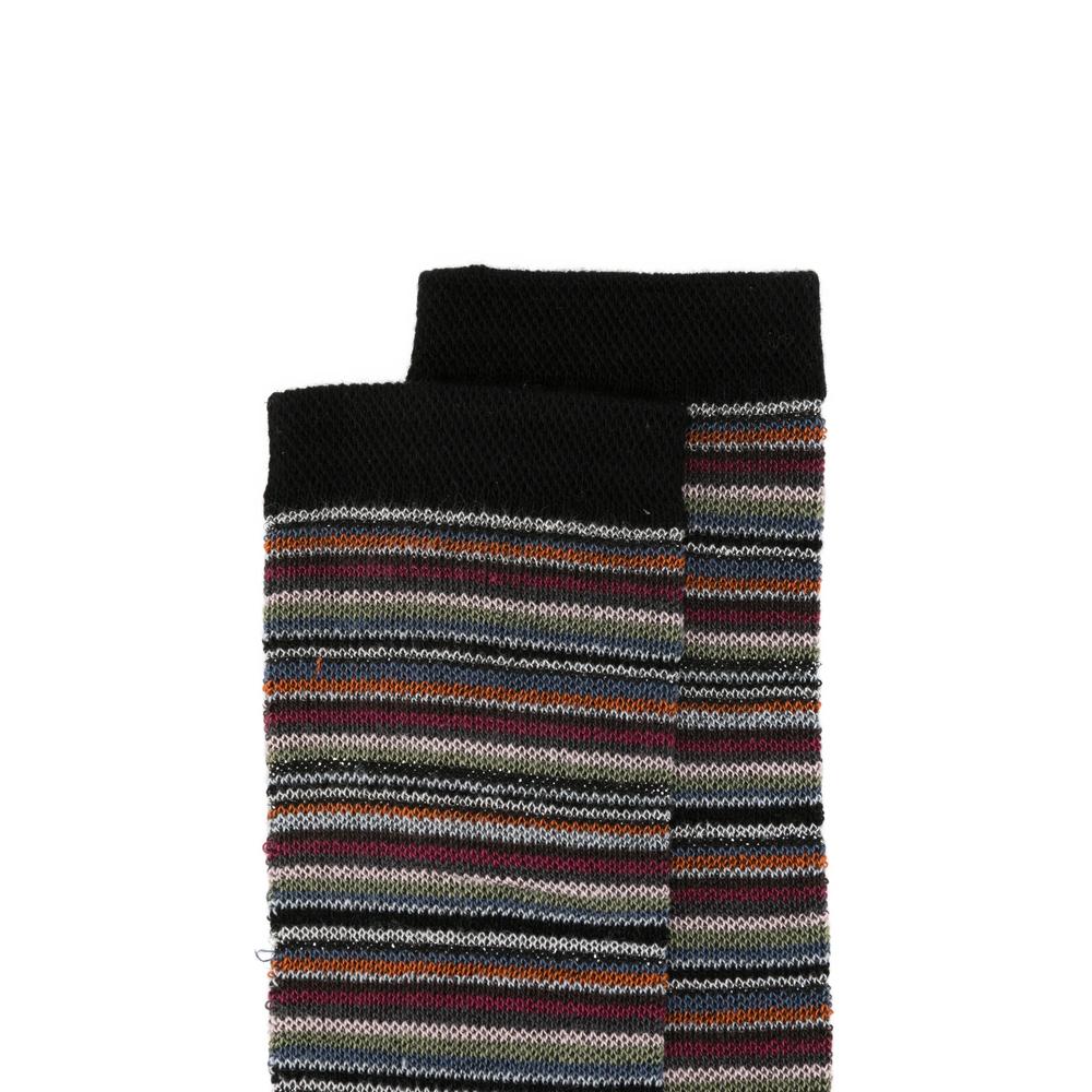 striped glitter-knit socks 2