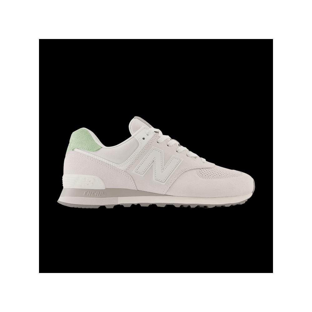 Кроссовки New Balance 574 'Light Grey Green Mismatched Heel Tab' 1