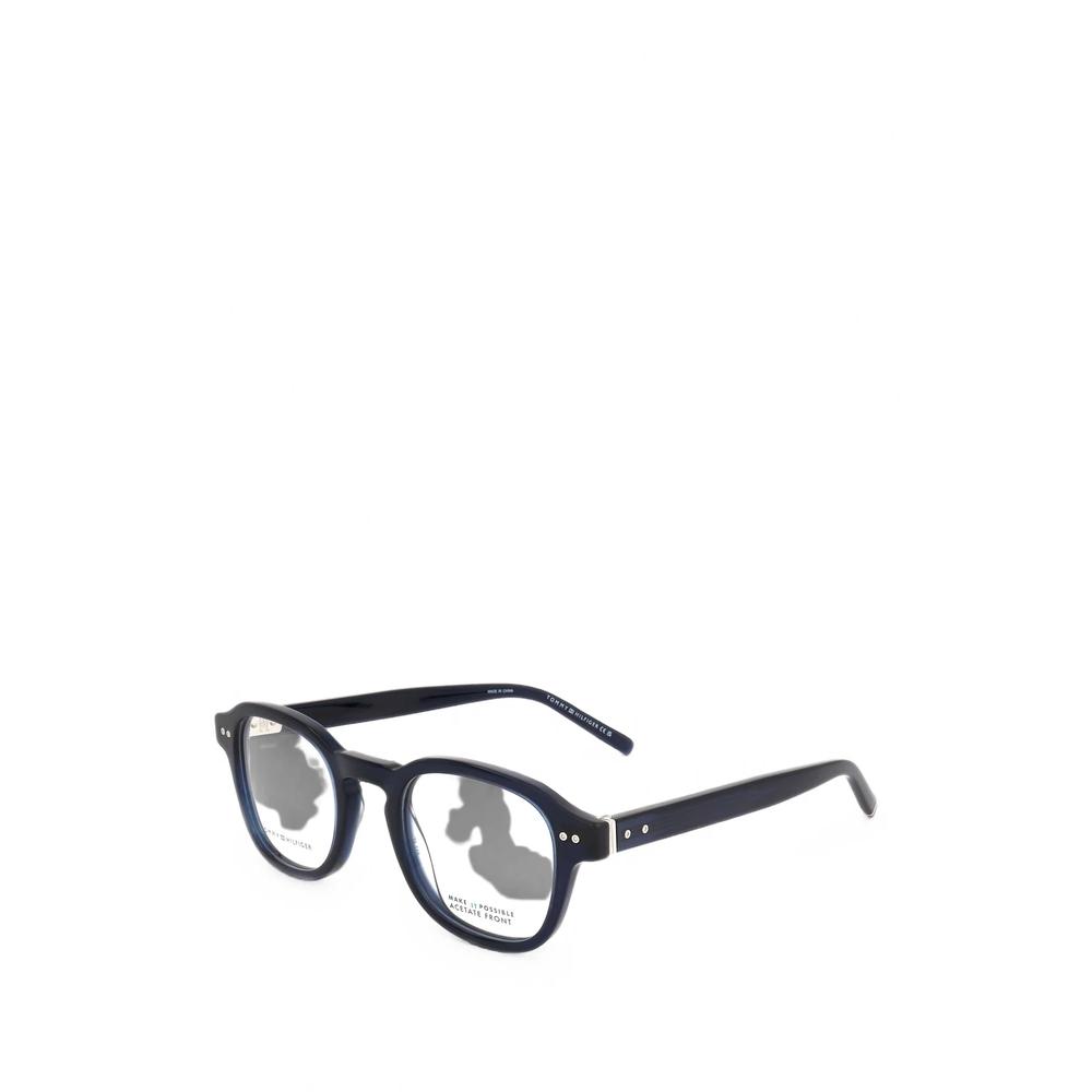 geometric-frame glasses 1