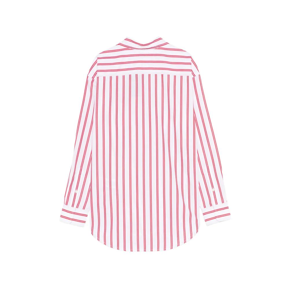 Полосатая рубашка с вышивкой 2