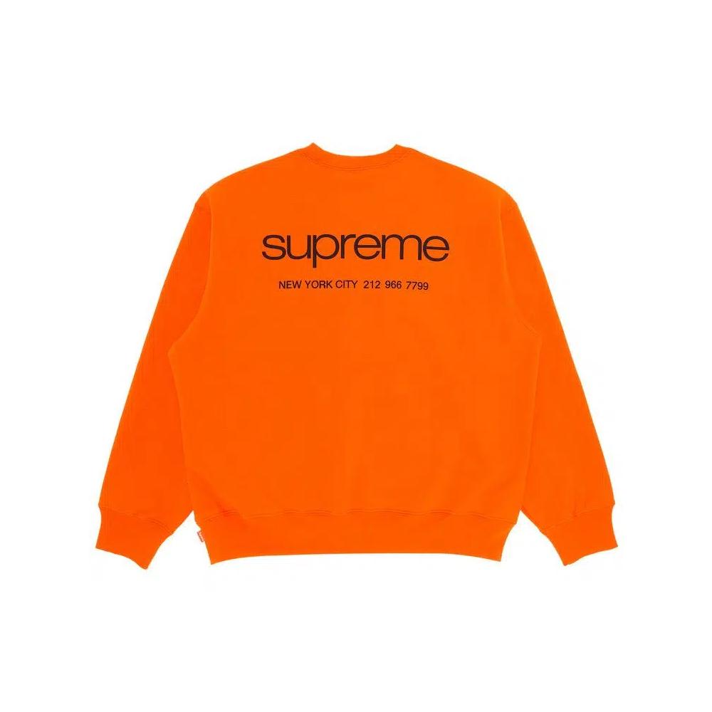 Свитеры Supreme NYC Crewneck 'Темно-оранжевый' 2