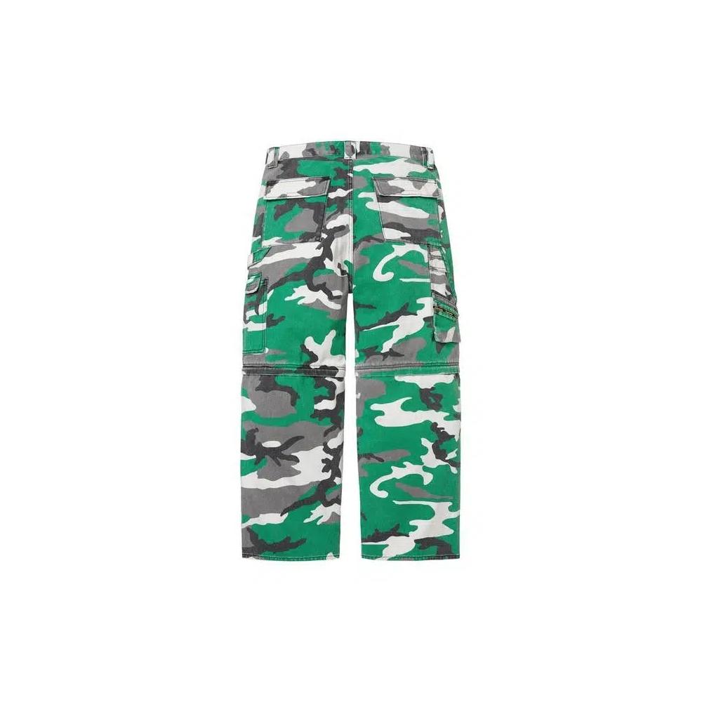 Карго-штаны Supreme Zip-Off Utility Pant 'Green Camo' 2