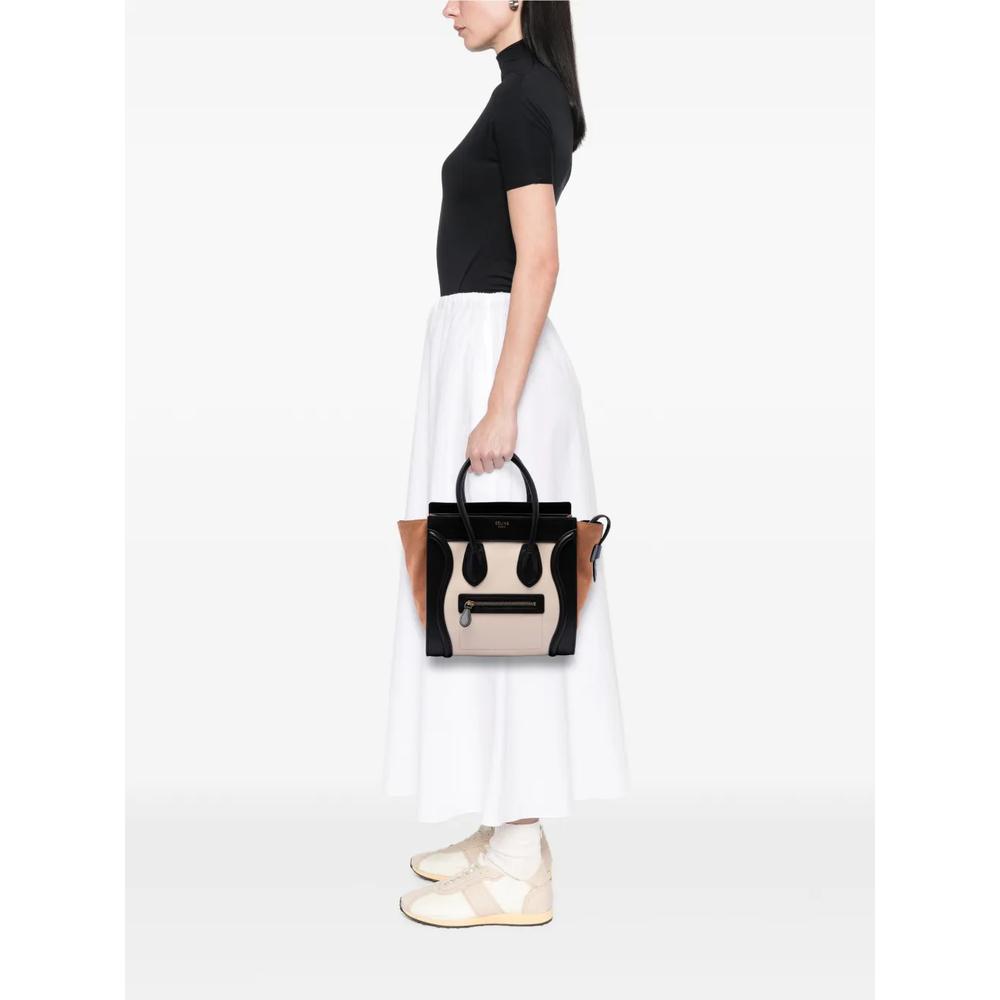 Сумка-тоут Tricolor Calfskin and Suede Luggage размера микро (2012 год) 2