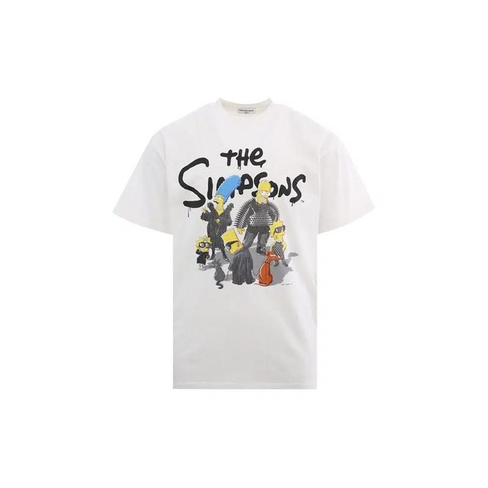 Топы Balenciaga x The Simpsons Футболка 'Белый' 1