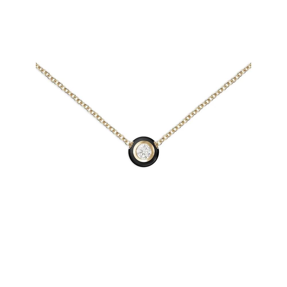 Колье Black Audrey Diamond из желтого золота с подвеской 1