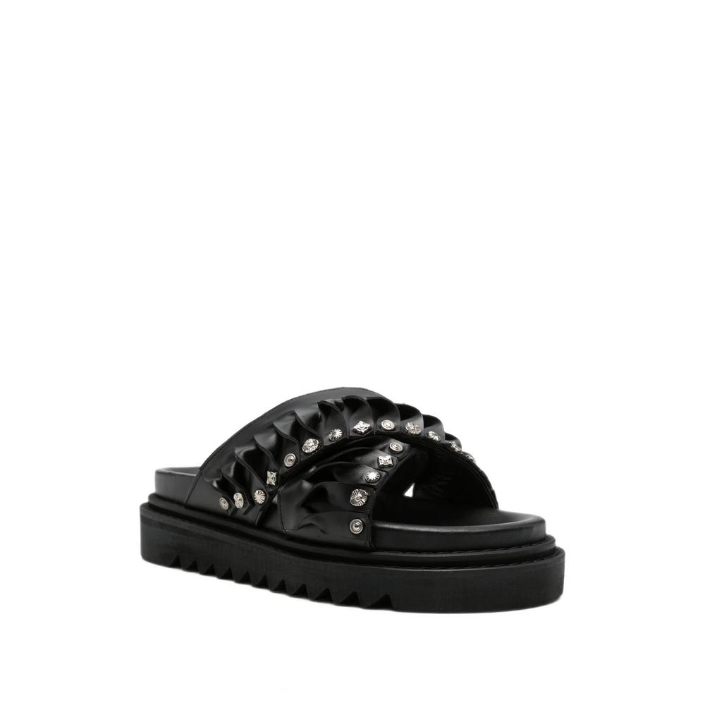 studded ruffled sandals 2