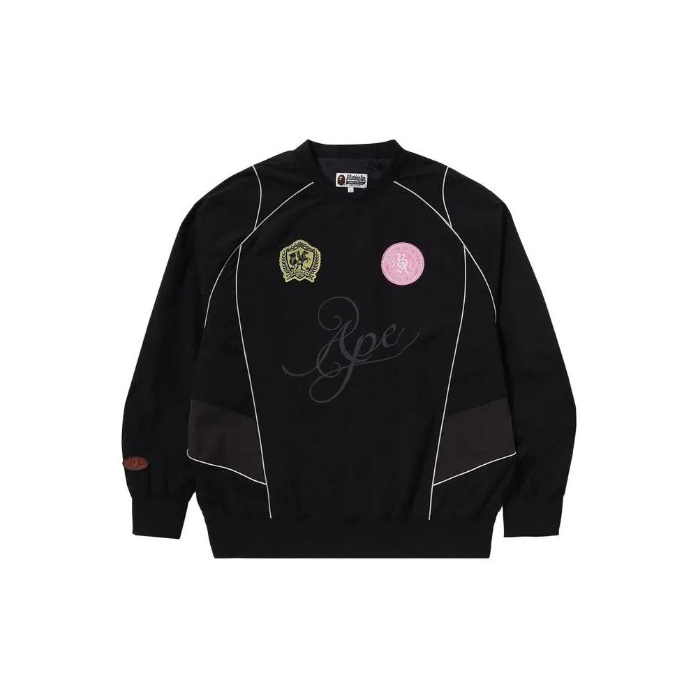 Топы BAPE Multi Logo Relaxed Fit Pullover 'Black' 1
