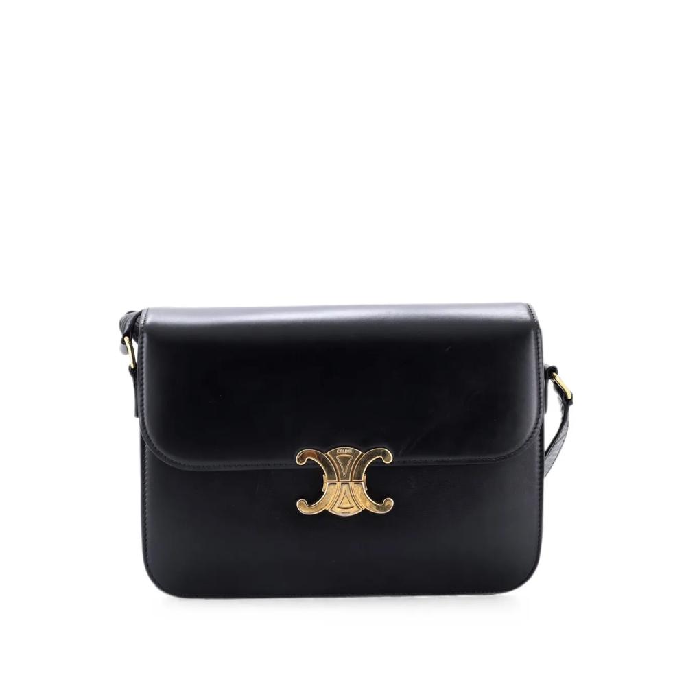 Большая сумка через плечо Triomphe Shoulder Bag Smooth Calfskin 1