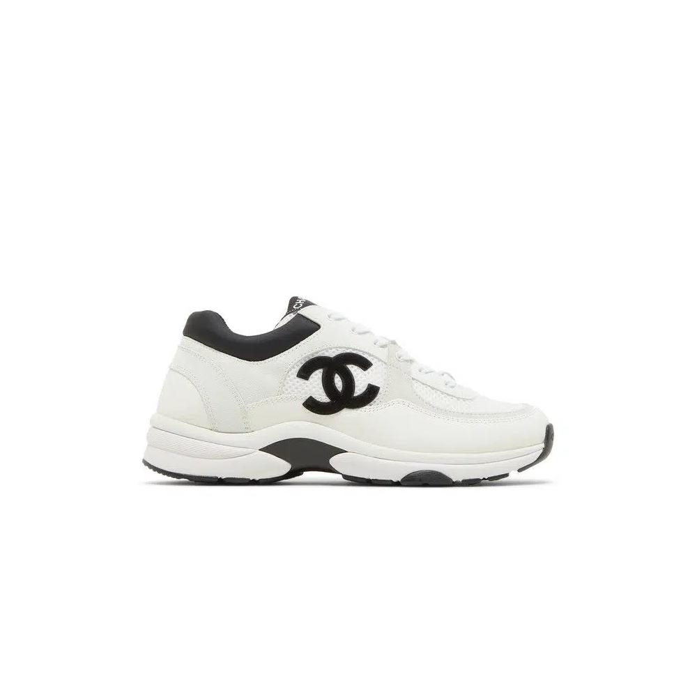 Кроссовки Chanel Wmns CC Logo Sneaker 'White Black' 1