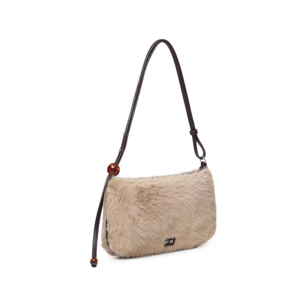 faux-fur logo-plaque shoulder bag 3