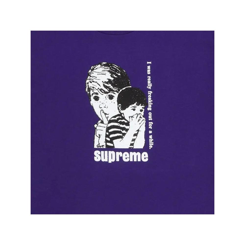 Футболка Supreme Freaking Out Tee 'Purple' 2