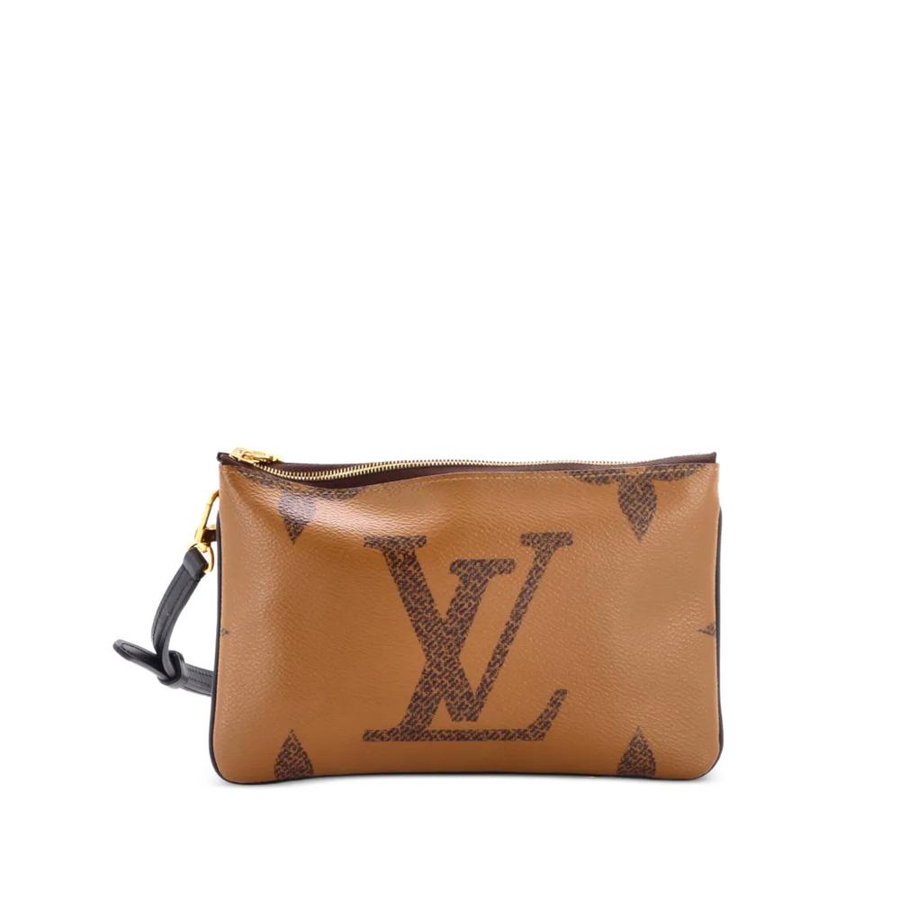 Клатч Double Zip Pochette Reverse Monogram Giant 1