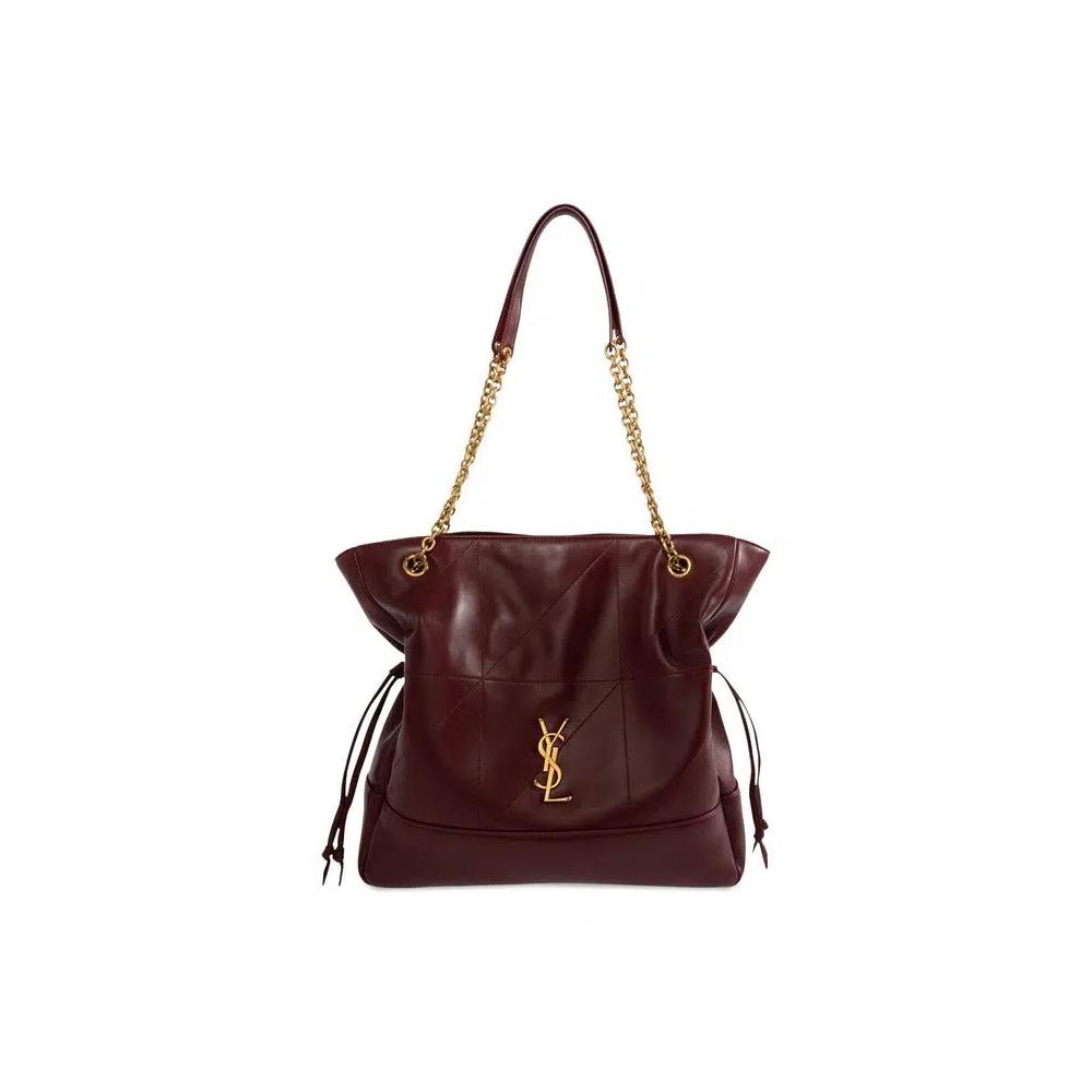 Сумки на плечо Saint Laurent Shopping Chain Bag 'New Dark Bordeaux' 1