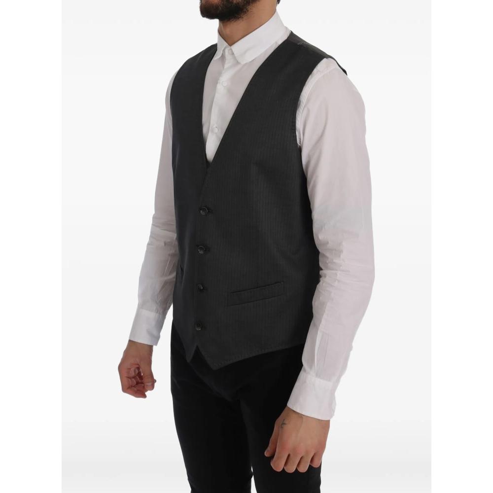 pinstripe-pattern waistcoat 2