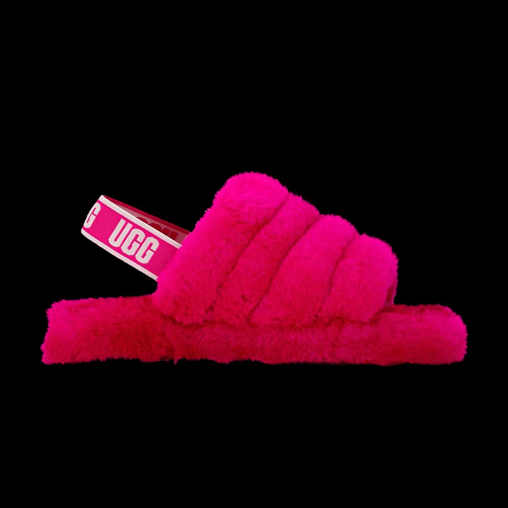 Слайды UGG Fluff Yeah Slide Kids 'Rock Rose' 1