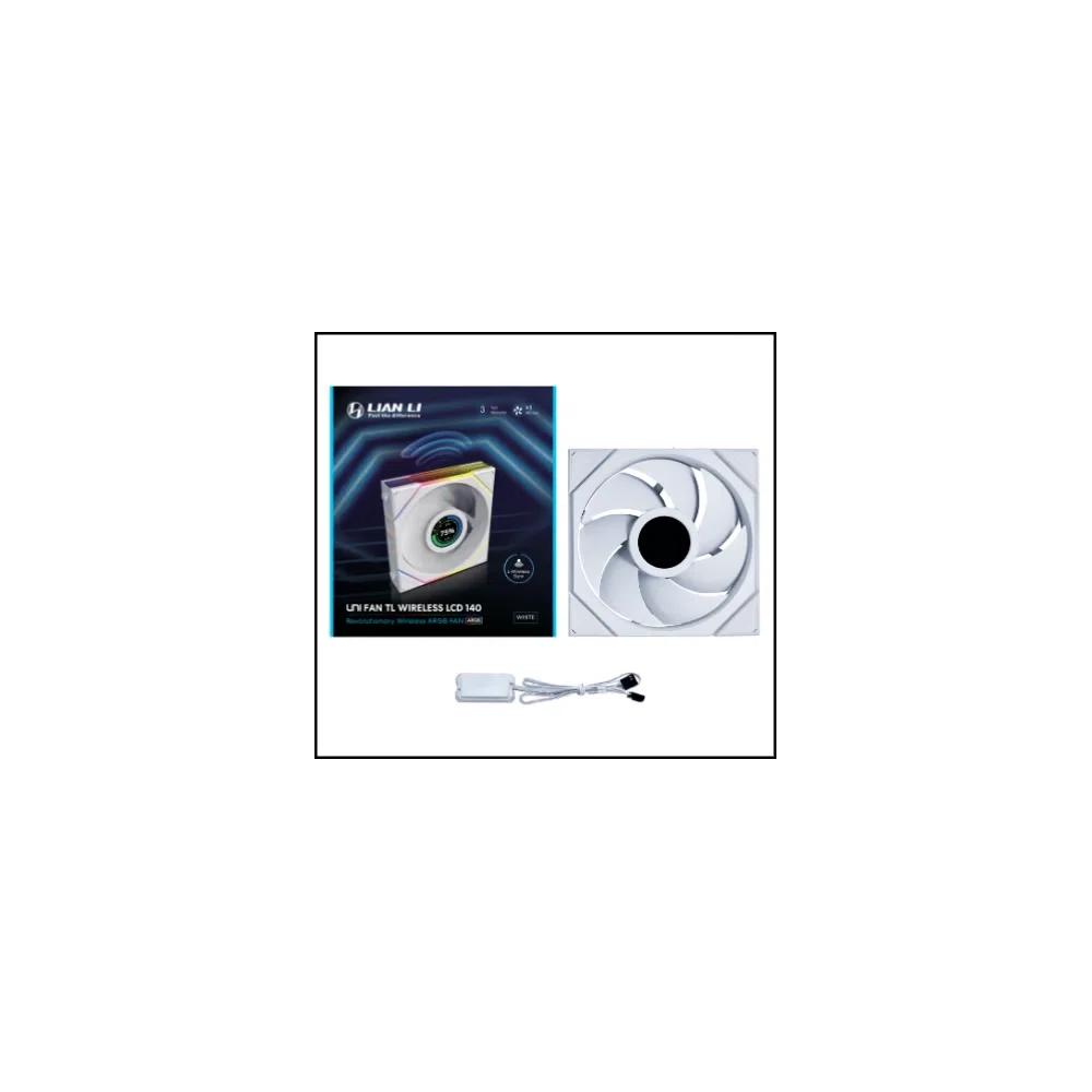 LIAN LI UNI FAN TL140 LCD Wireless 140mm одиночный вентилятор - Белый 3